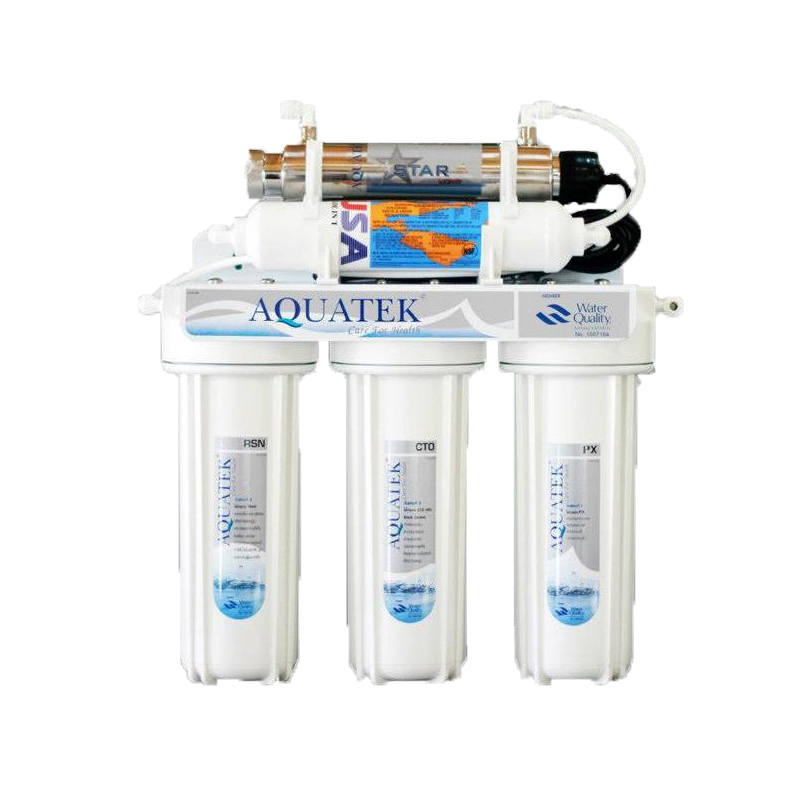 AQUATEK เครื่องกรองน้ำ 5 ขั้นตอน UV 11 Watt. [Home use]